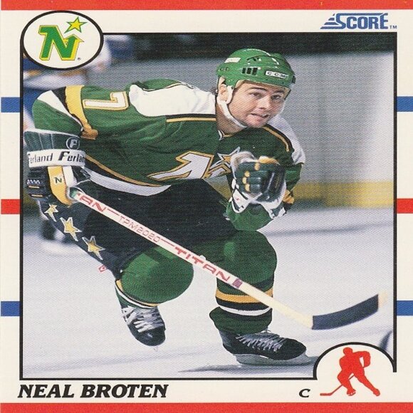 Aaron & Neal Broten Minnesota North Stars Hockey Card Collection - 6 Card Set - Picture 6 of 7